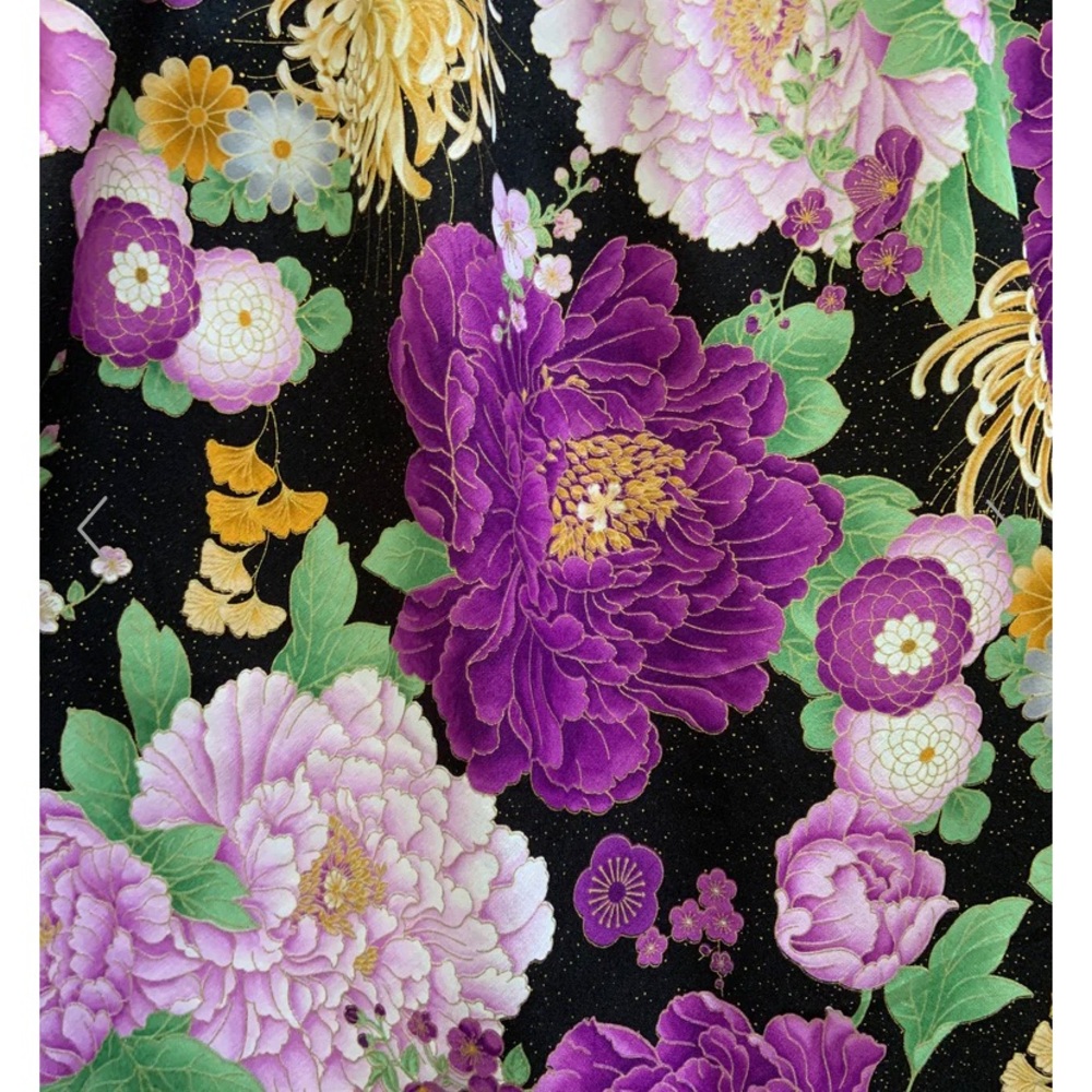 Retrolicious Purple Metallic Floral Dress - Picture 8 of 12